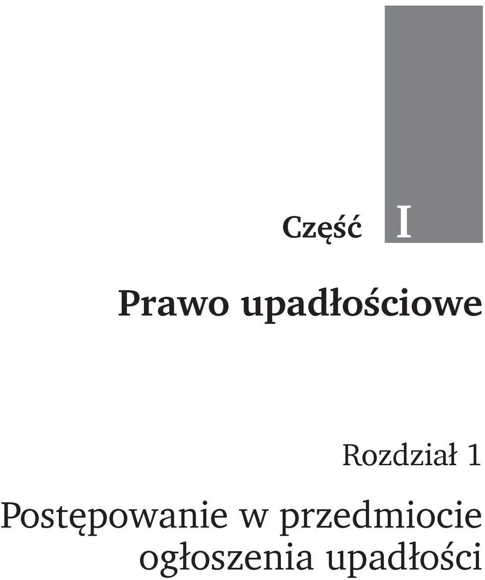 1 Postępowanie w