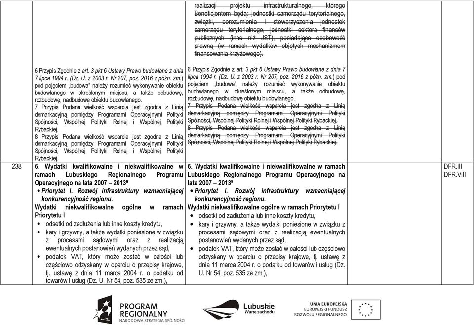 3 pkt 6 Ustawy Prawo budowlane z dnia 7 lipca 1994 r. (Dz. U. z 2003 r. Nr 207, poz. 2016 z późn. zm.