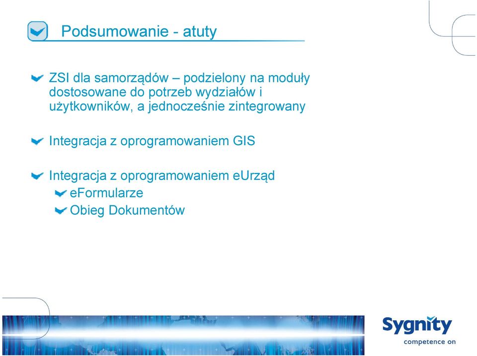 zintegrowany Integracja z oprogramowaniem GIS Integracja z