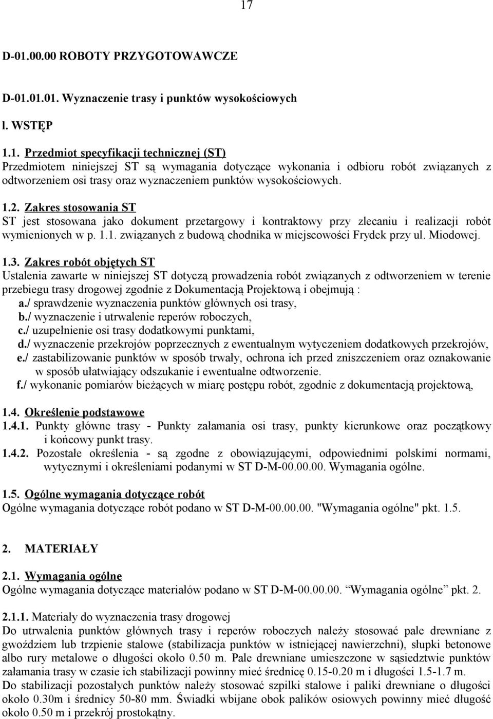 Miodowej. 1.3.