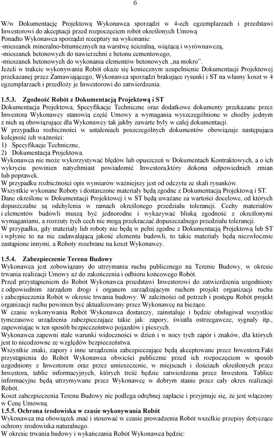 betonowych na mokro.