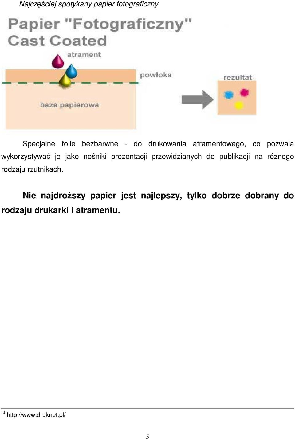 przewidzianych do publikacji na różnego rodzaju rzutnikach.