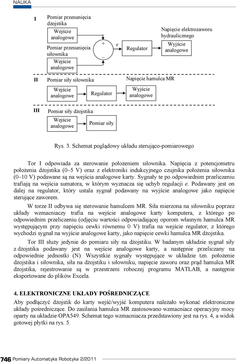 Napi cia z potencjometru po o enia d ojstika ( V) oraz z elektroniki indukcyjnego czujnika po o enia si ownika ( 1 V) podawane s na wej cia karty.