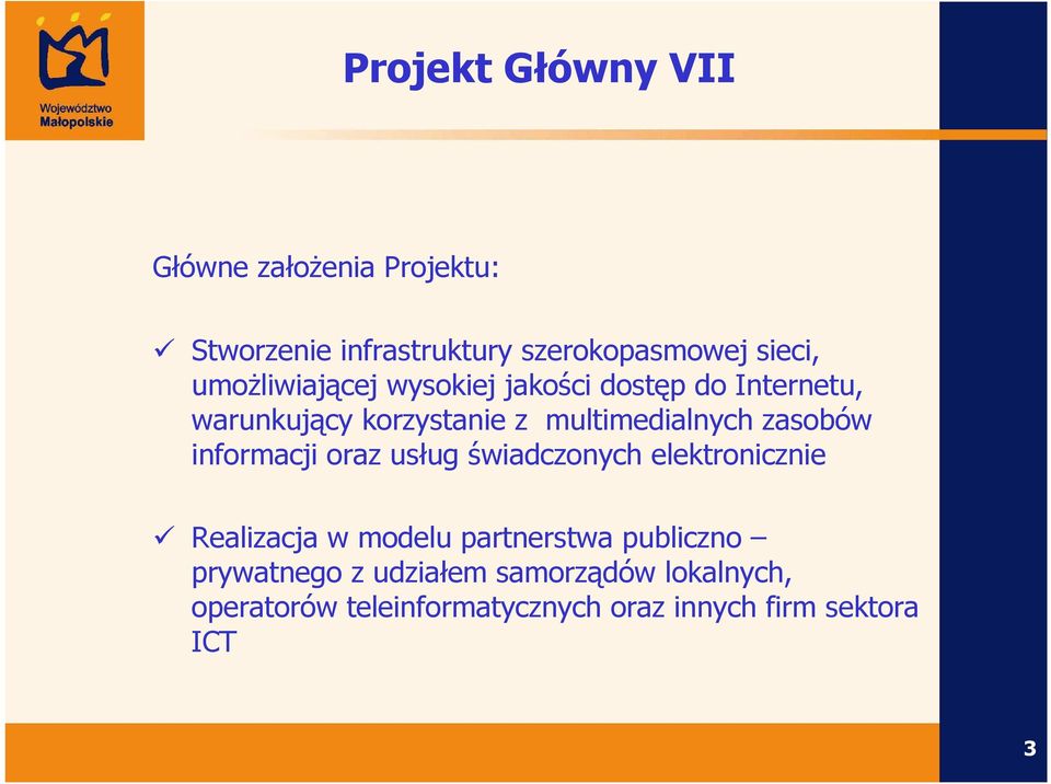 zasobów informacji oraz usług świadczonych elektronicznie Realizacja w modelu partnerstwa