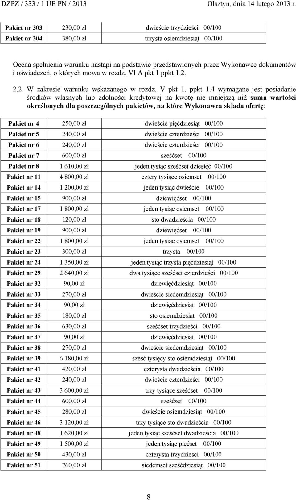 2. 2.2. W zakresie warunku wskazanego w rozdz. V pkt 1. ppkt 1.