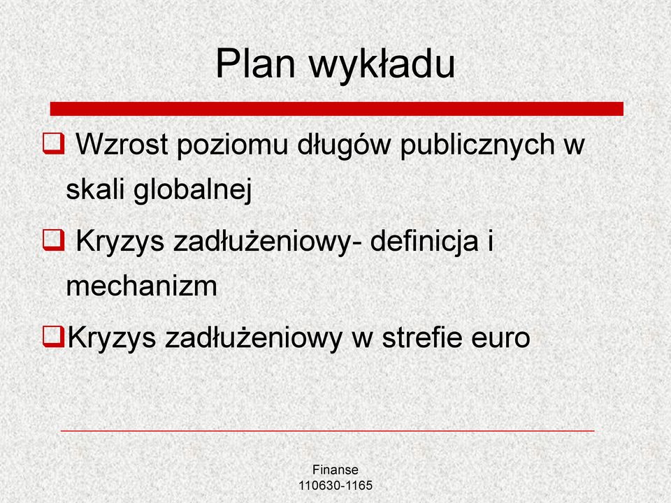 Kryzys zadłużeniowy- definicja i