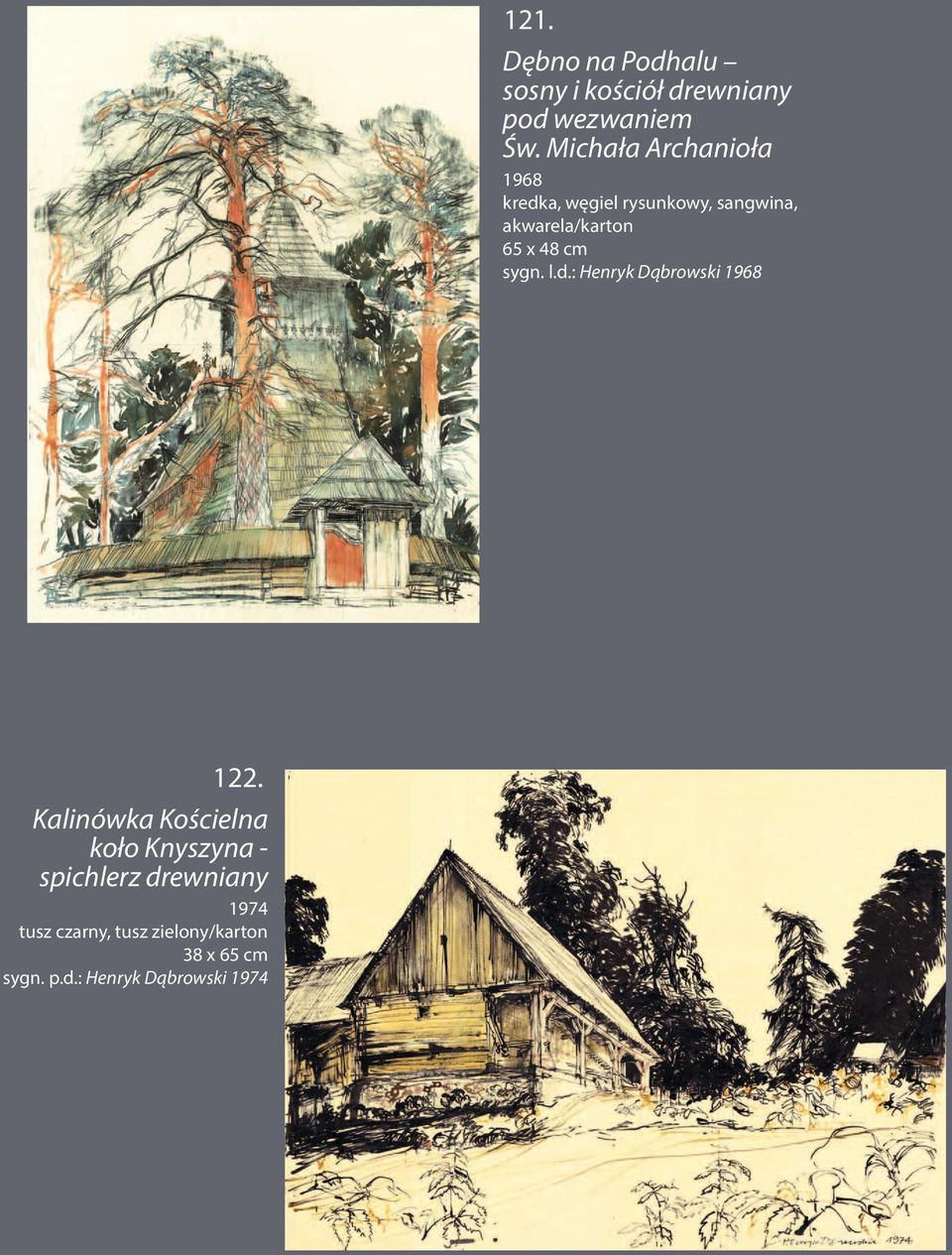 48 cm sygn. l.d.: Henryk Dąbrowski 1968 122.