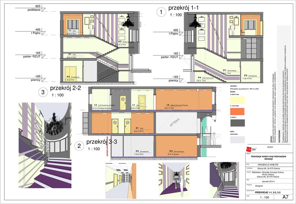 08 m² 0/1 BIBLIOTEKA/CZYTELNIA 68.51 m² A EK T AP HOL 30.