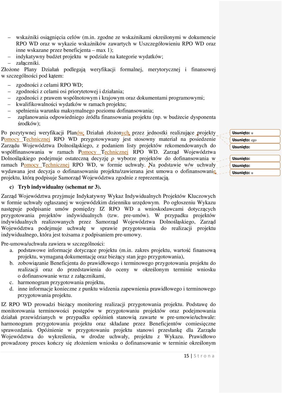 podziale na kategorie wydatków; załączniki.