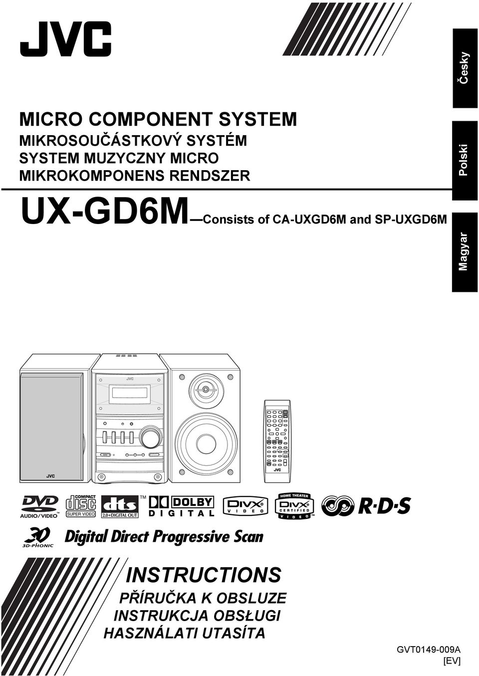 SP-UXGD6M Magyar Česky Polski SUPER VIDEO INSTRUCTIONS PŘÍRUČKA