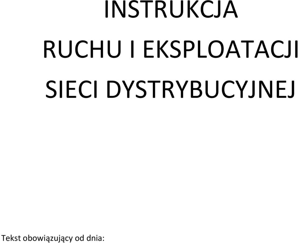 DYSTRYBUCYJNEJ