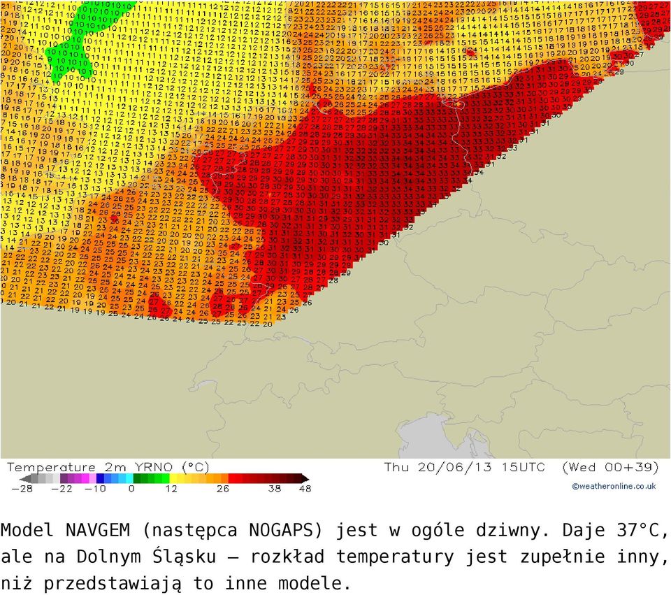 Daje 37 C, ale na Dolnym Śląsku rozkład