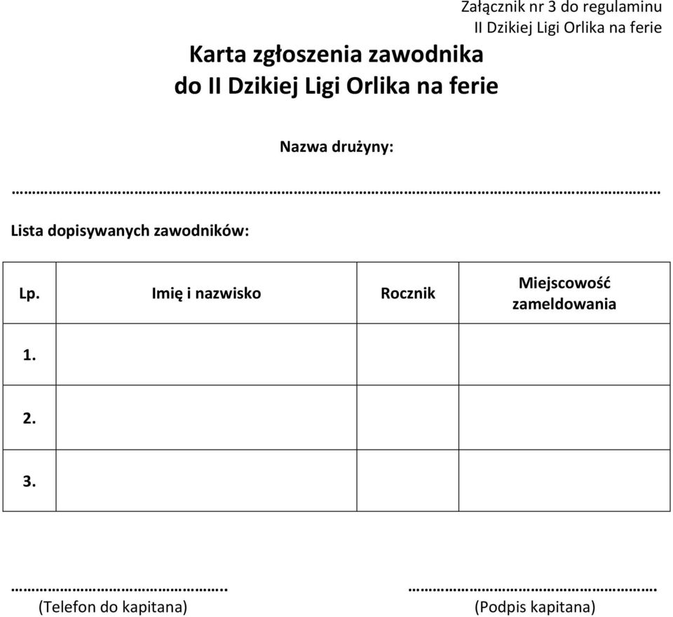 zawodników: Lp.