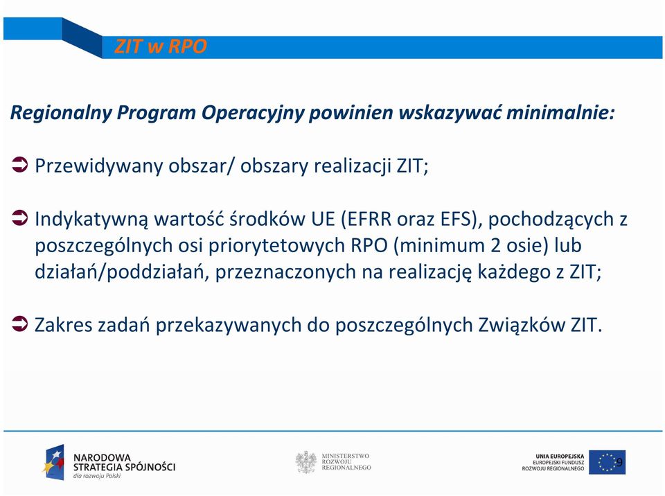 pochodzących z poszczególnych osi priorytetowych RPO (minimum 2 osie) lub