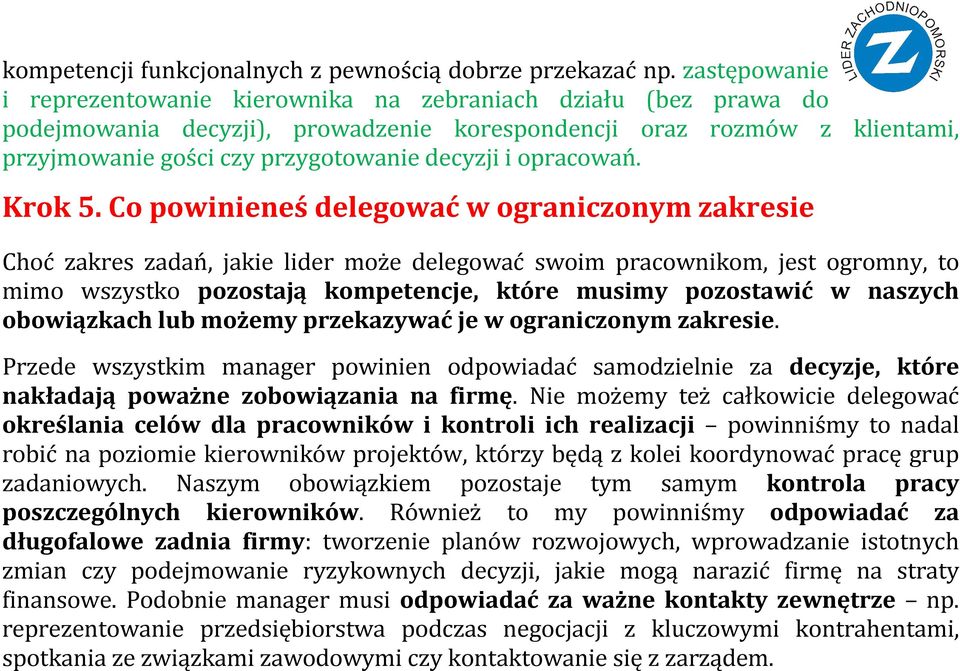 opracowań. Krok 5.