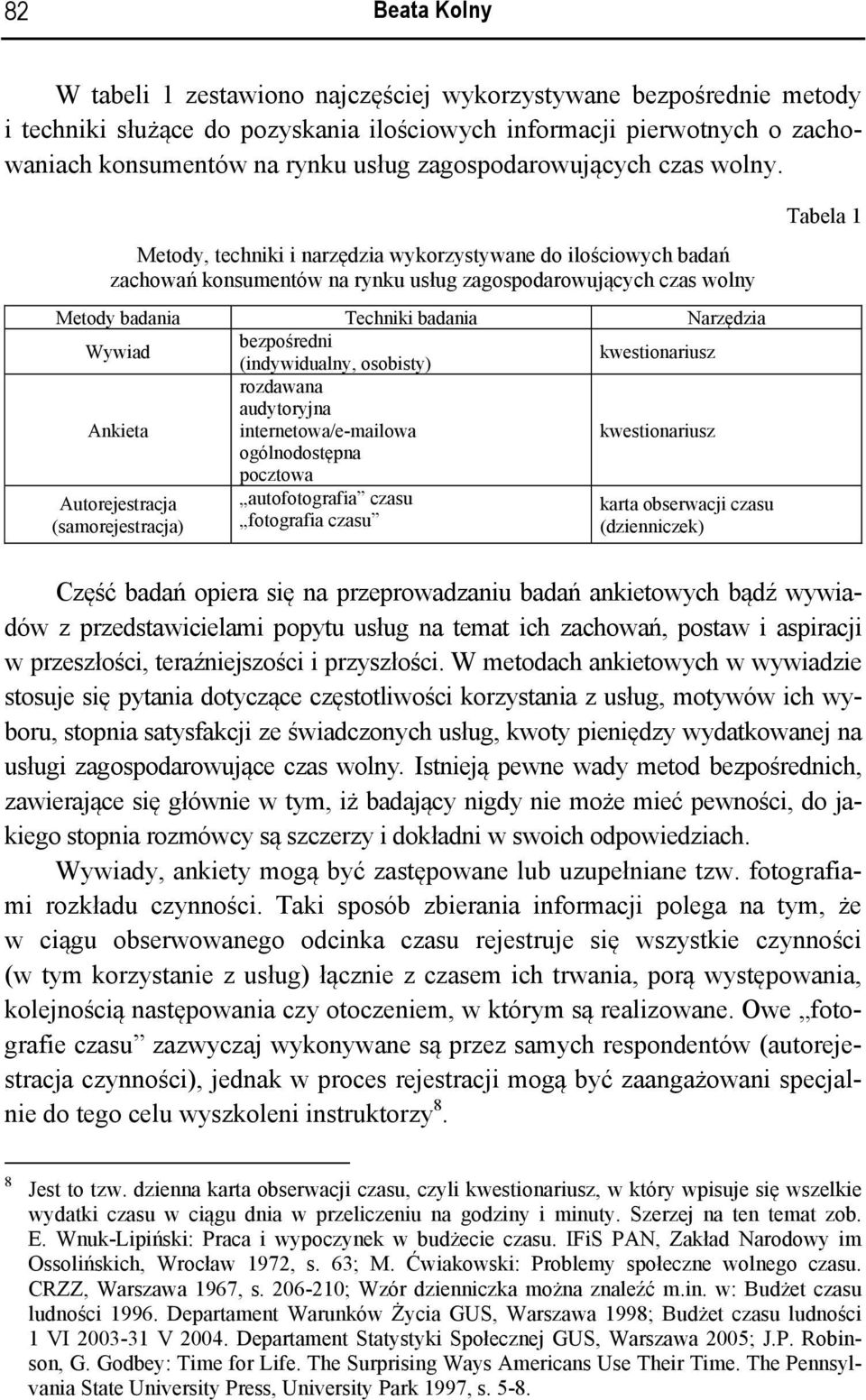 Metody, techniki i narzędzia wykorzystywane do ilościowych badań zachowań konsumentów na rynku usług zagospodarowujących czas wolny Metody badania Techniki badania Narzędzia Wywiad bezpośredni