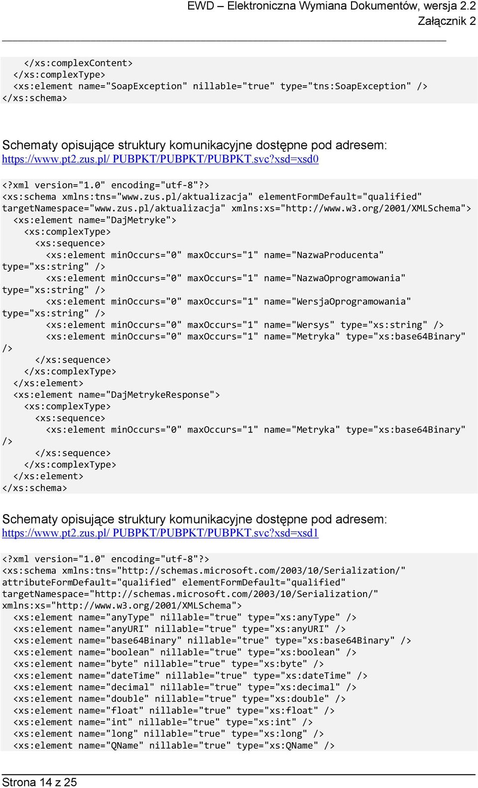 w3.org/2001/xmlschema"> <xs:element name="dajmetryke"> <xs:element minoccurs="0" maxoccurs="1" name="nazwaproducenta" type="xs:string" /> <xs:element minoccurs="0" maxoccurs="1"