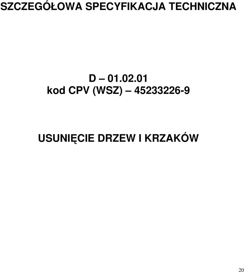 01 kod CPV (WSZ)