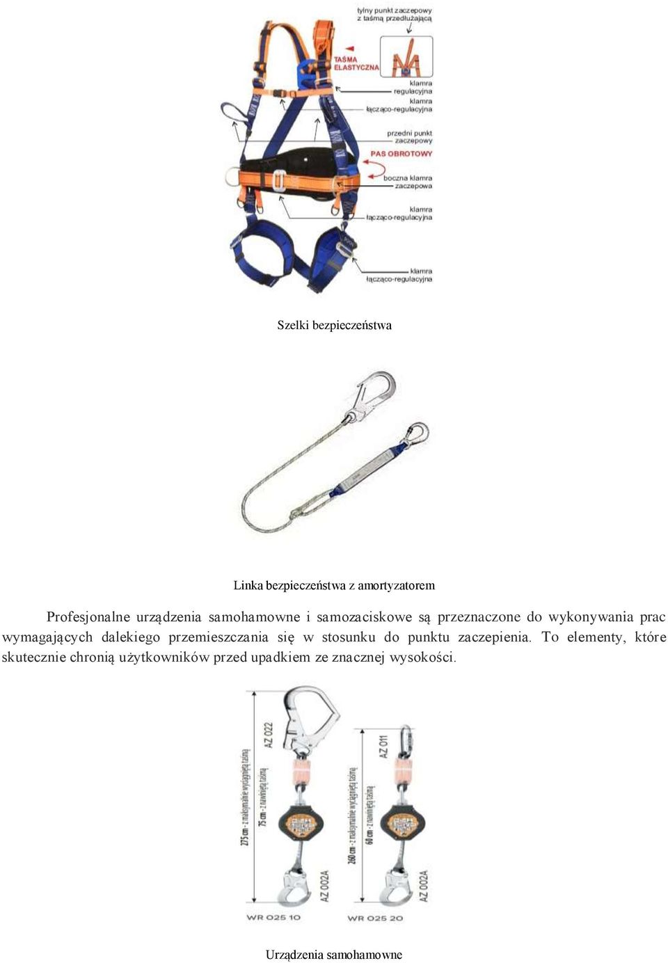 dalekiego przemieszczania się w stosunku do punktu zaczepienia.
