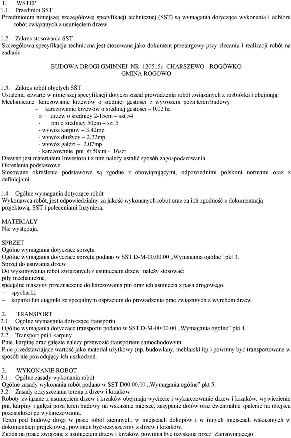 GMINA ROGOWO 1.3.