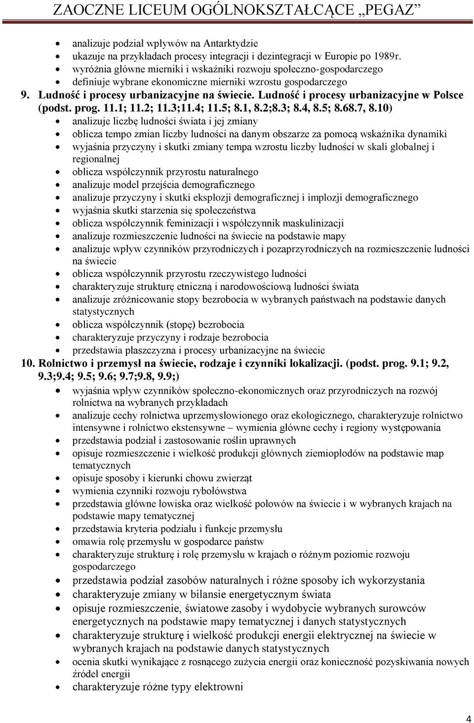Ludność i procesy urbanizacyjne w Polsce (podst. prog. 11.1; 11.2; 11.3;11.4; 11.5; 8.1, 8.2;8.3; 8.4, 8.5; 8.68.7, 8.