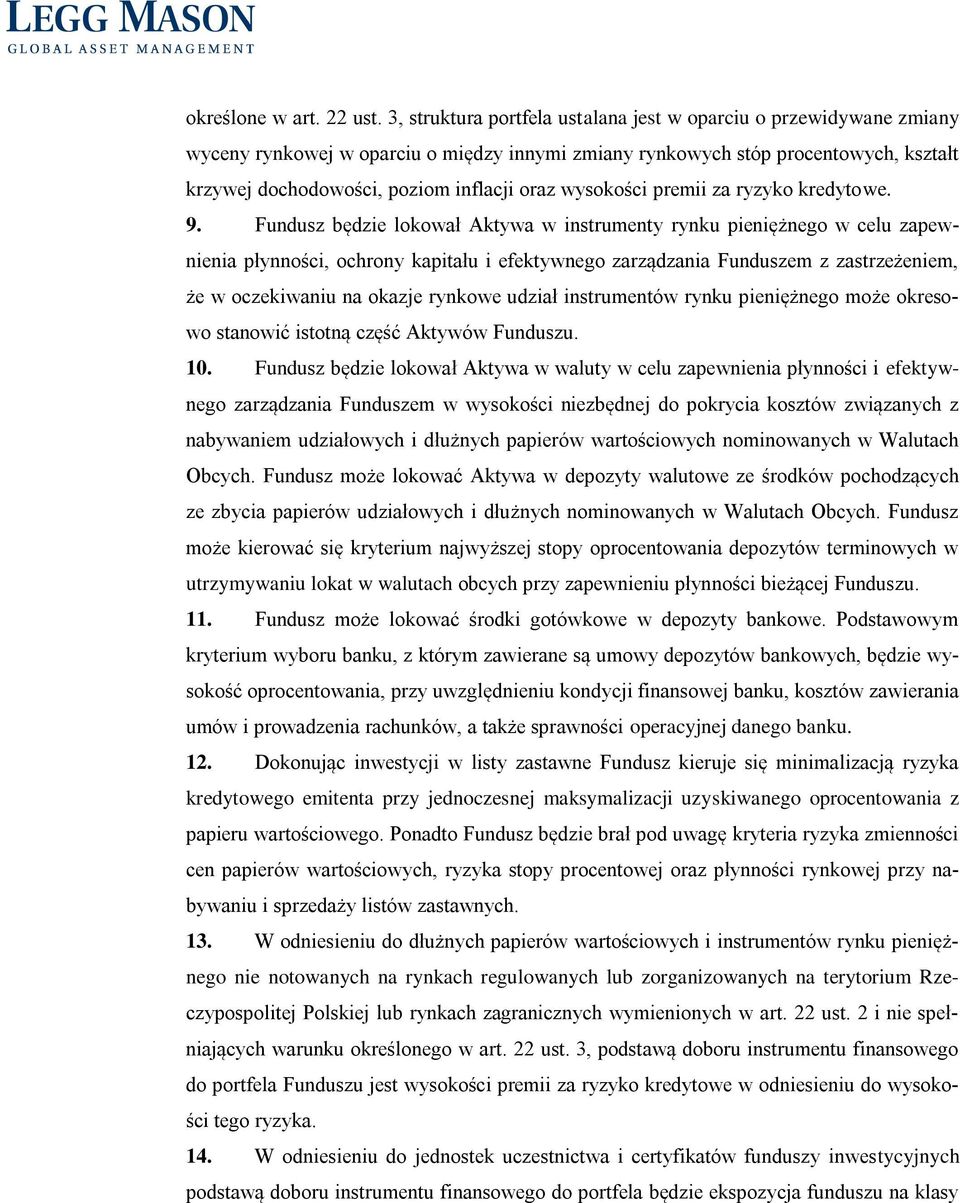 wysokości premii za ryzyko kredytowe. 9.