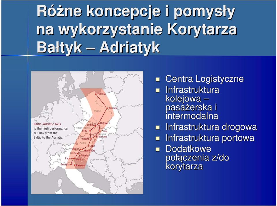 kolejowa pasażerska i intermodalna Infrastruktura