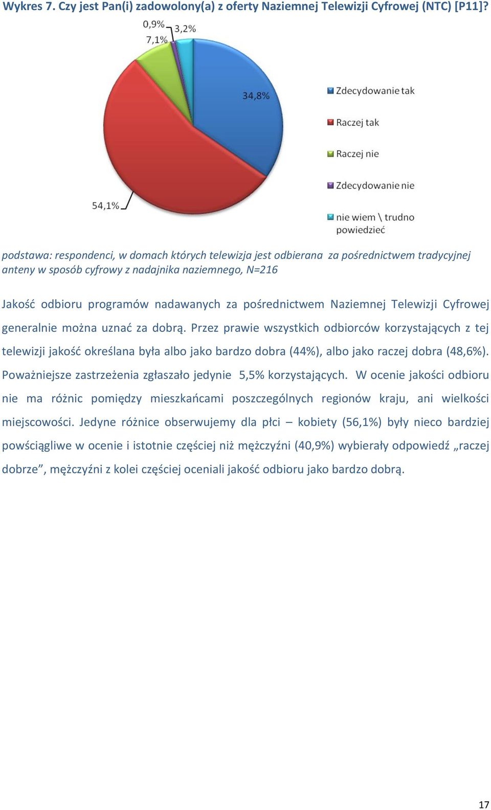 pośrednictwem Naziemnej Telewizji Cyfrowej generalnie można uznać za dobrą.