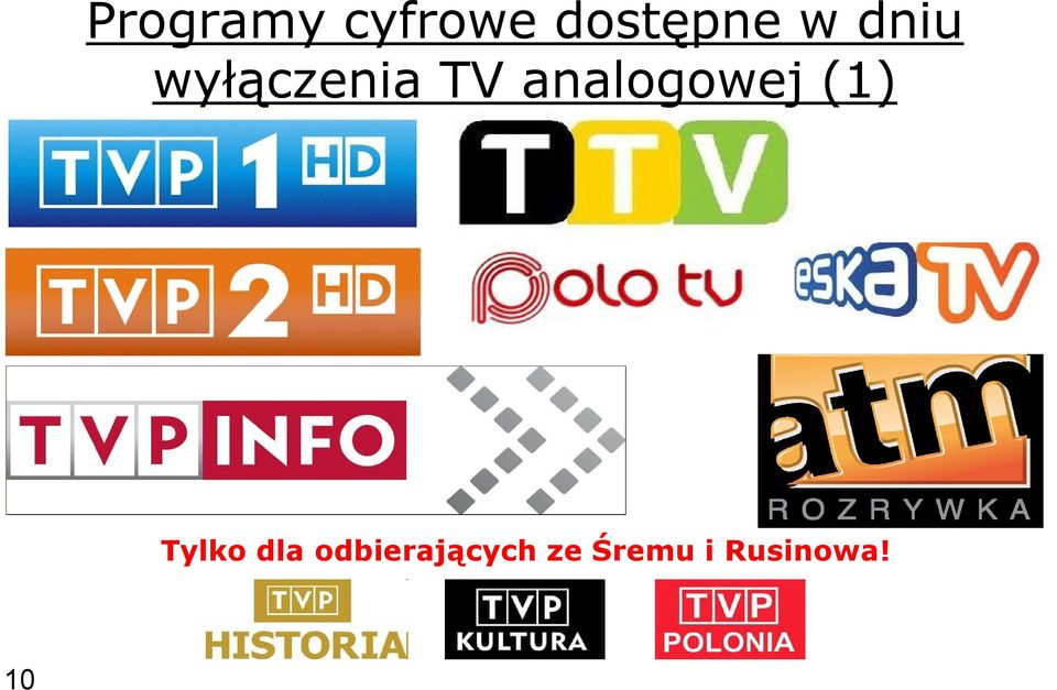analogowej (1) Tylko dla