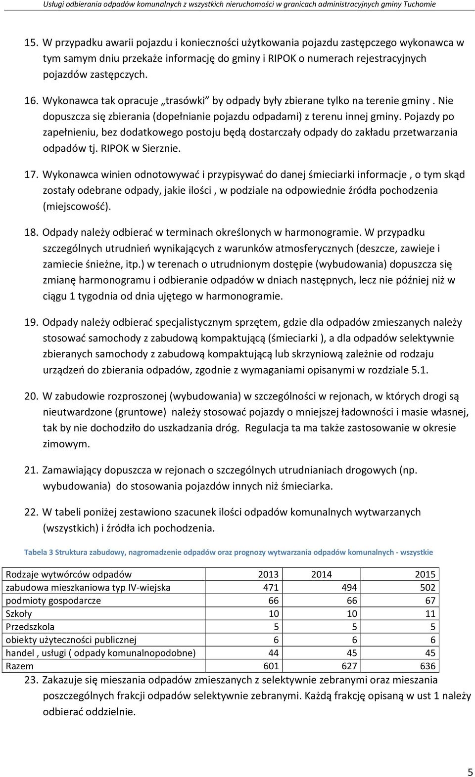 Pojazdy po zapełnieniu, bez dodatkowego postoju będą dostarczały odpady do zakładu przetwarzania tj. RIPOK w Sierznie. 17.