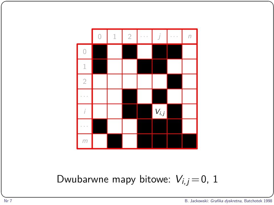 bitowe: V i,j = 0, 1 Nr 7 B.
