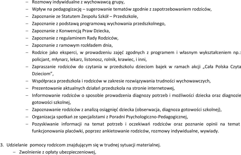 zgodnych z programem i własnym wykształceniem np.