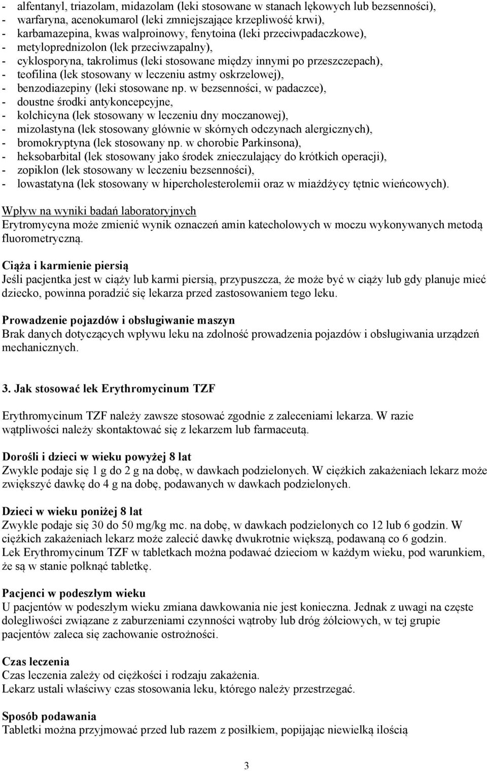 oskrzelowej), - benzodiazepiny (leki stosowane np.