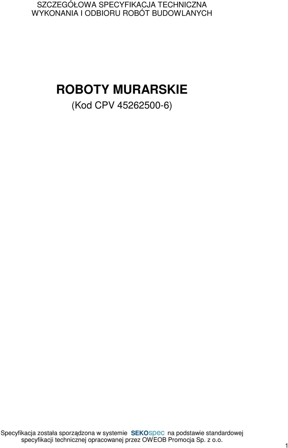 ODBIORU ROBÓT BUDOWLANYCH