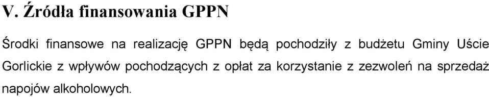 Uście Gorlickie z wpływów pochodzących z opłat za