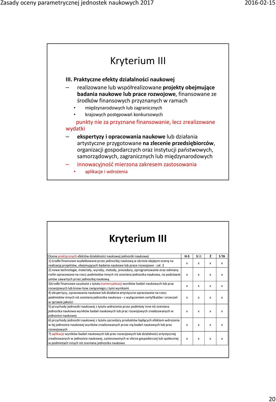 międzynarodowych lub zagranicznych krajowych postępowań konkursowych punkty nie za przyznane finansowanie, lecz zrealizowane wydatki ekspertyzy i opracowania naukowe lub działania artystyczne