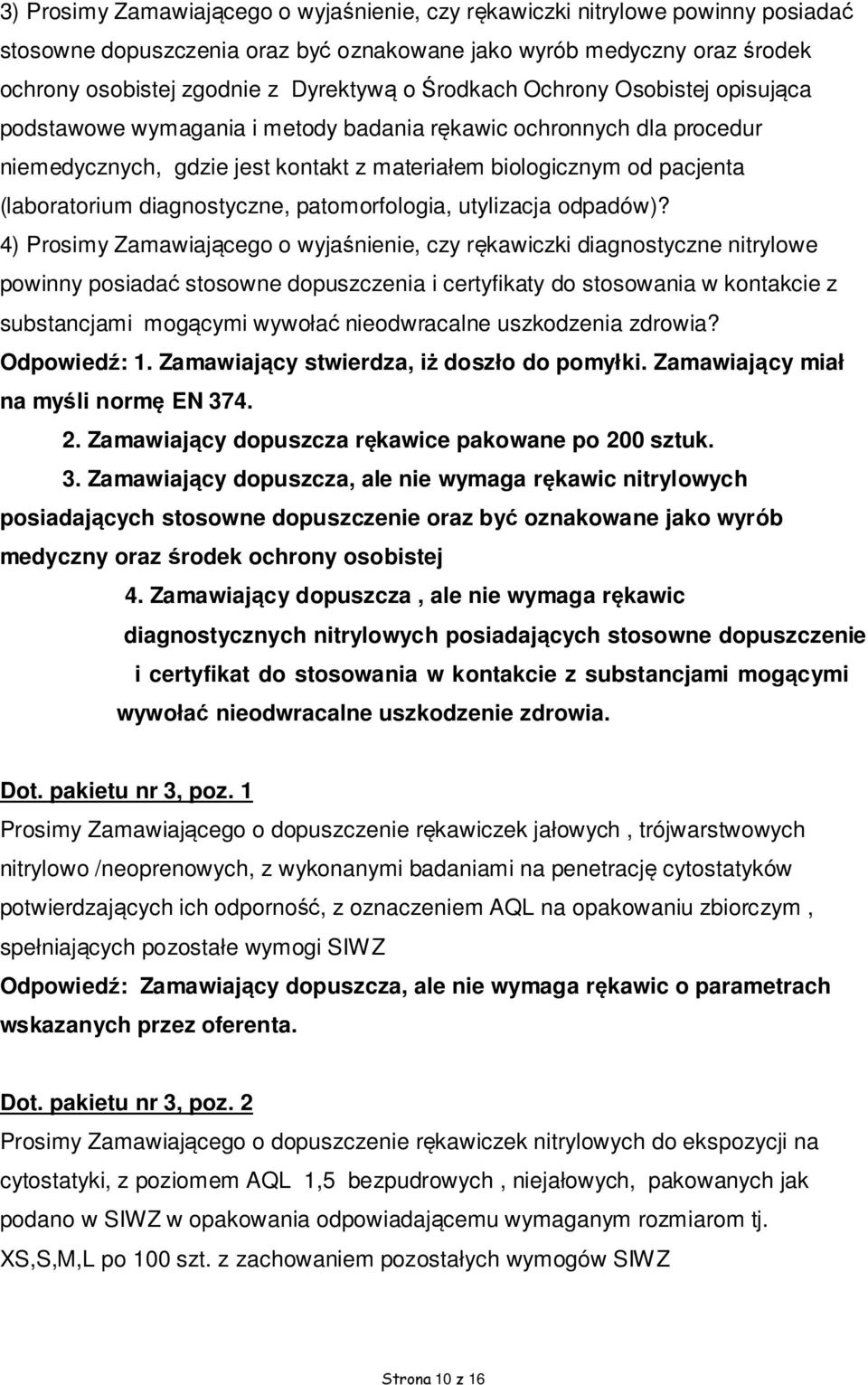 diagnostyczne, patomorfologia, utylizacja odpadów)?