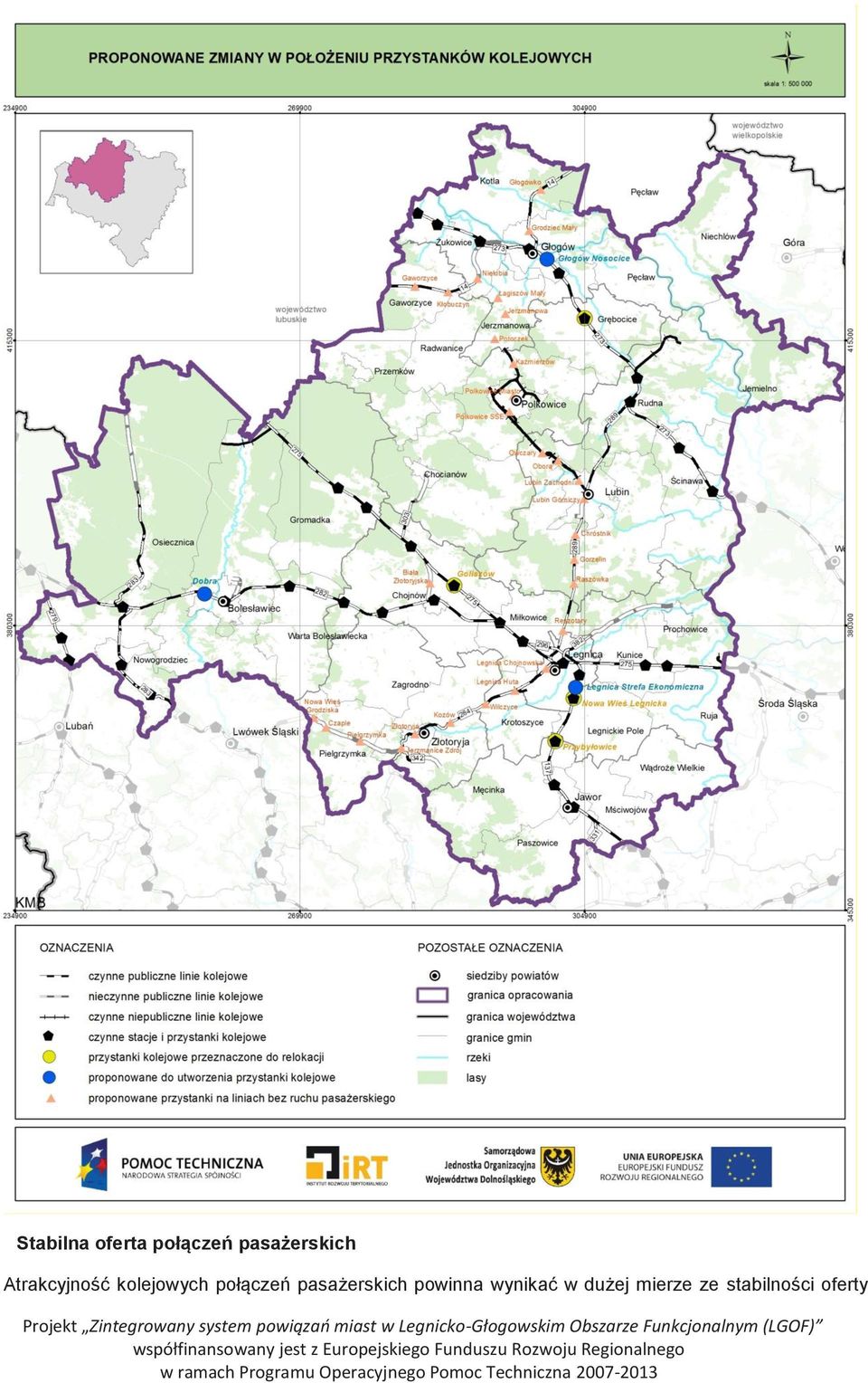 kolejowych połączeń pasażerskich