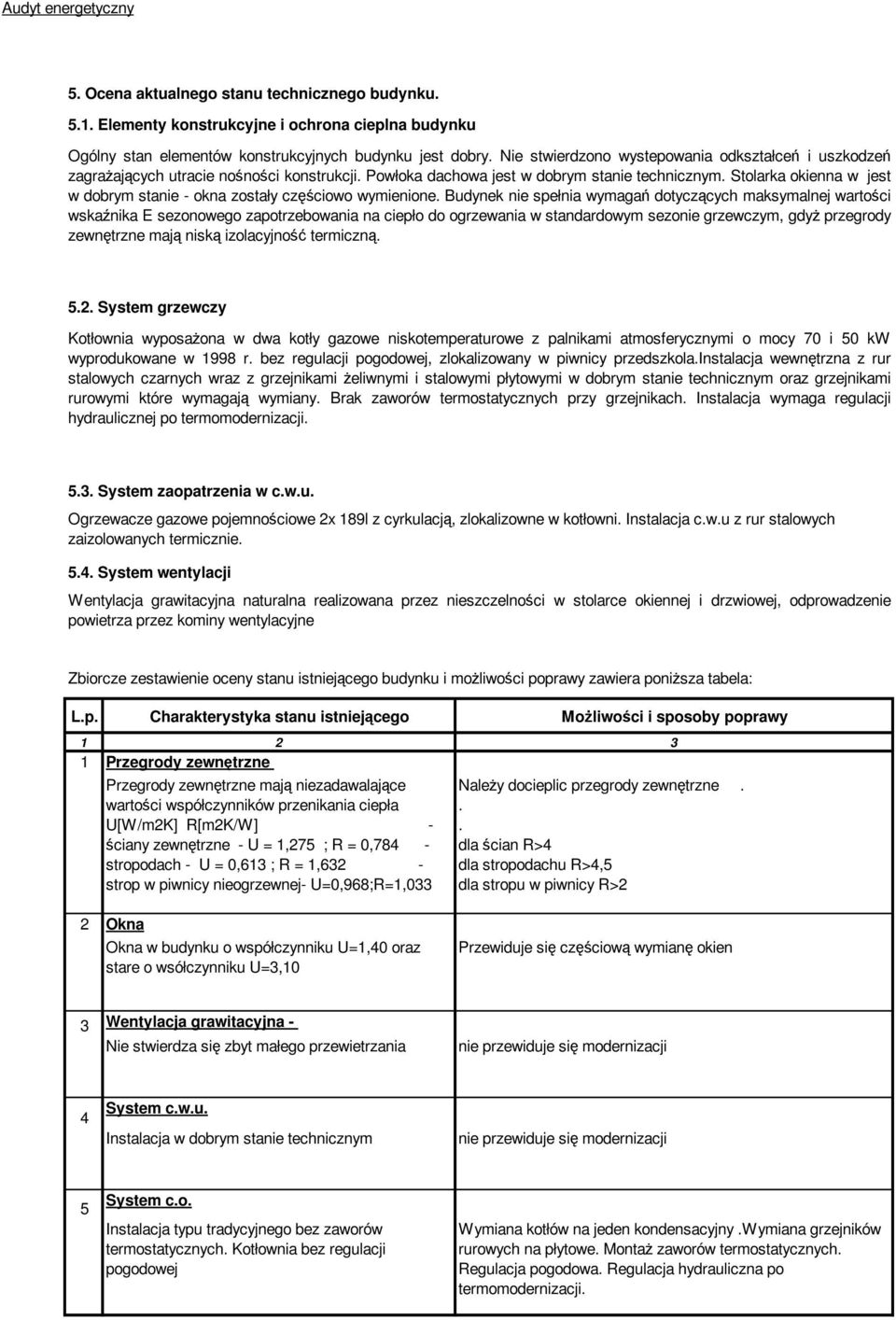 Stolarka okienna w jest w dobrym stanie - okna zostały częściowo wymienione.