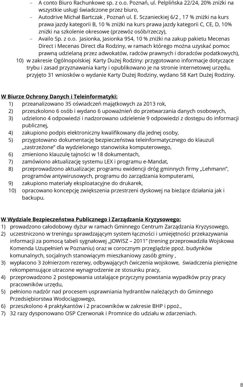 ii B, 10 % zniżki na kurs prawa jazdy kategor