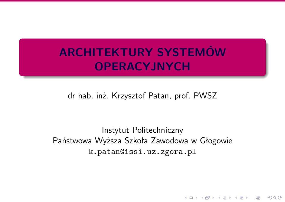 PWSZ Instytut Politechniczny Państwowa
