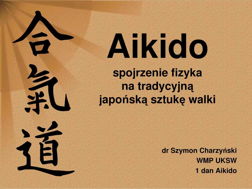 sztukę walki dr Szymon