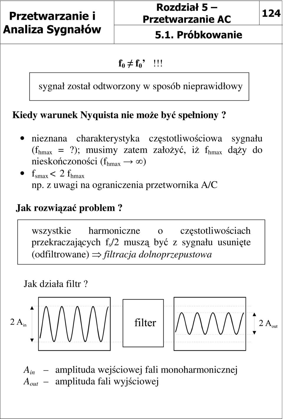 ); musimy zatem założyć, iż f hmax dąży do nieskończoności (f hmax ) f smax < 2 f hmax np.