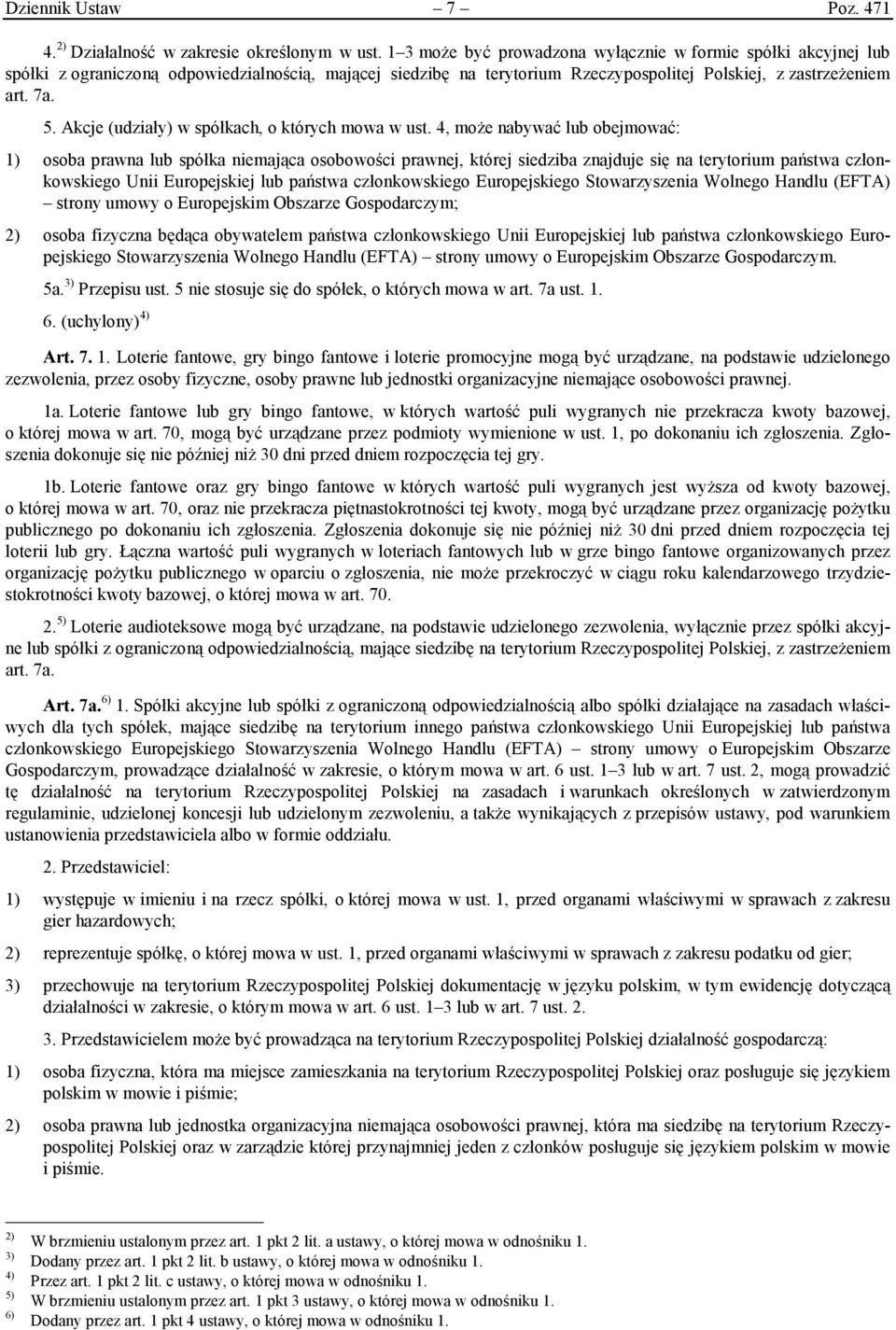Akcje (udziały) w spółkach, o których mowa w ust.