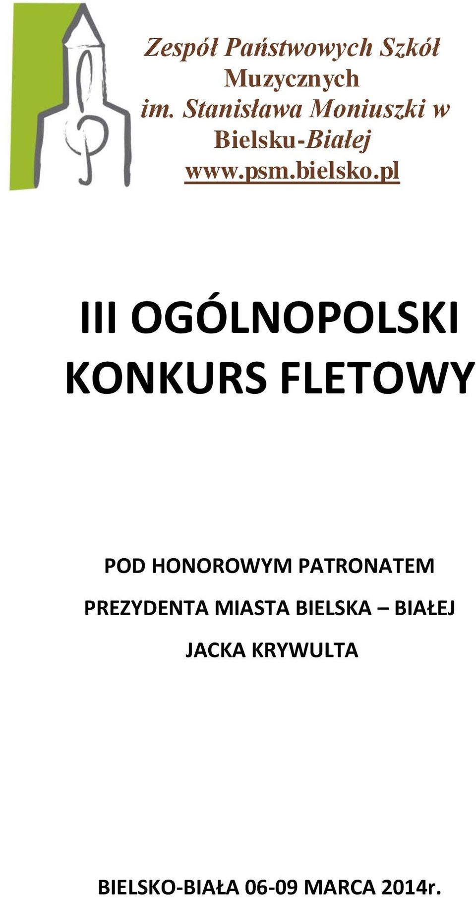 pl III OGÓLNOPOLSKI KONKURS FLETOWY POD HONOROWYM