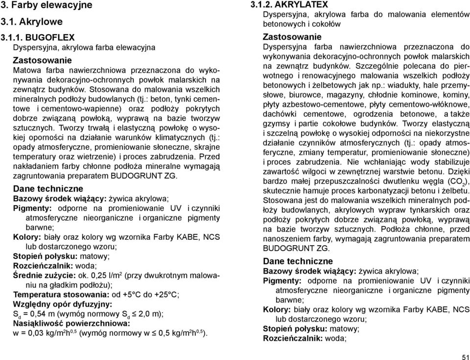 Tworzy trwałą i elastyczną powłokę o wysokiej oporności na działanie warunków klimatycznych (tj.