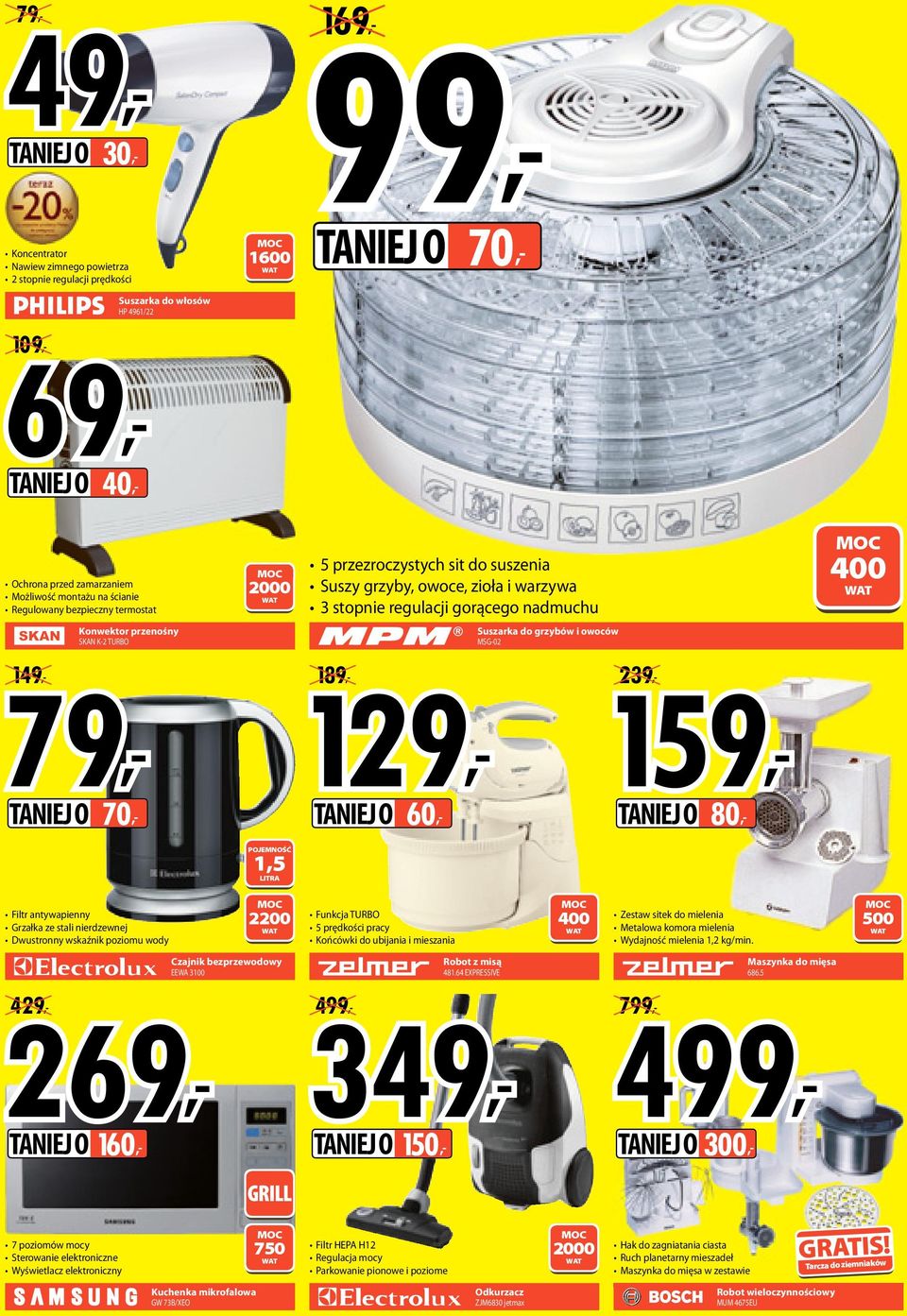 przenośny SKN K-2 TURBO Suszarka do grzybów i owoców MSG-02 79, 149, 129, TNIEJ O 70, 1,5 LITR 189, 159, TNIEJ O 60, 239, TNIEJ O 80, Filtr antywapienny Grzałka ze stali nierdzewnej Dwustronny