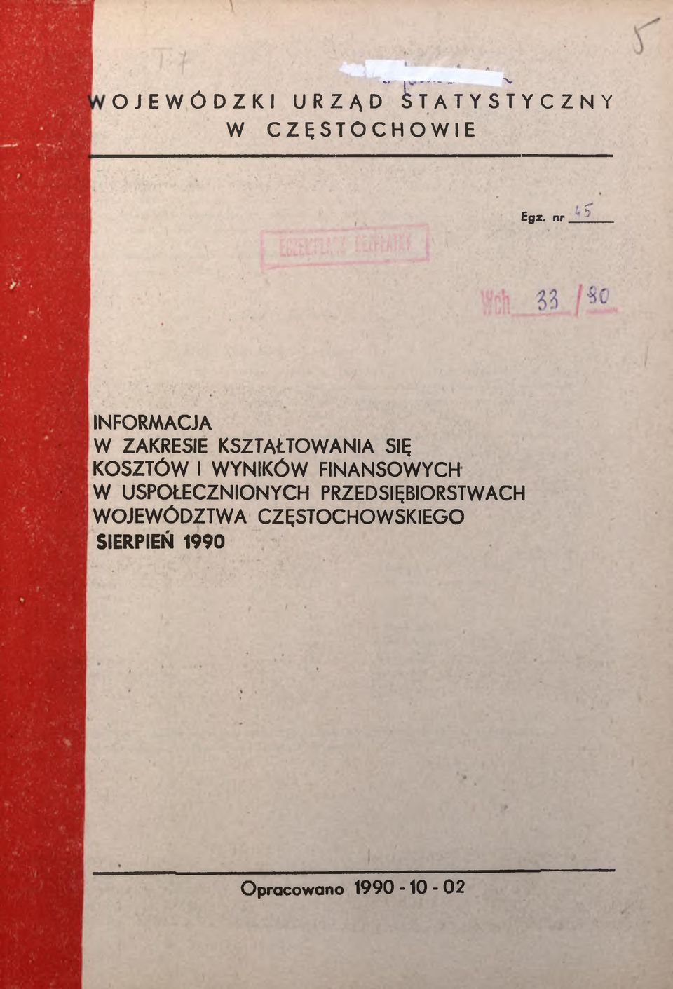WYNKÓW FNANSOWYCH W USPOŁECZNONYCH PRZEDSĘBORSTWACH