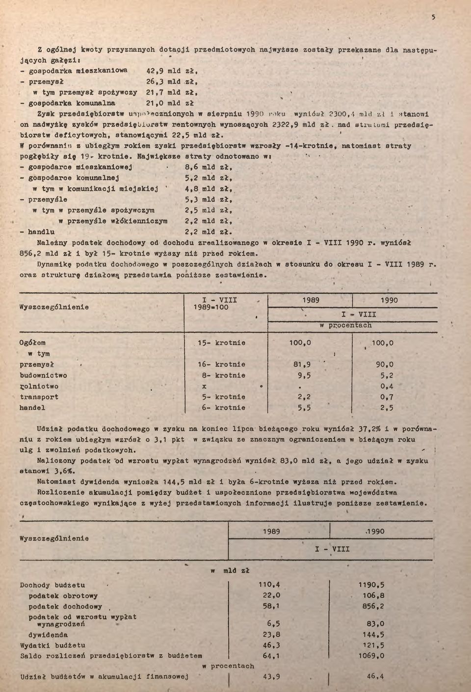 nad aruura przedsęborsw decyowyoh, sanowącym 22,5 md z. W porównann z ubegym rokem zysk przedsęborsw wzrosy -4-krone, naomas sray pogęby sę 9- krone. Najwększe sray odnoowano w.