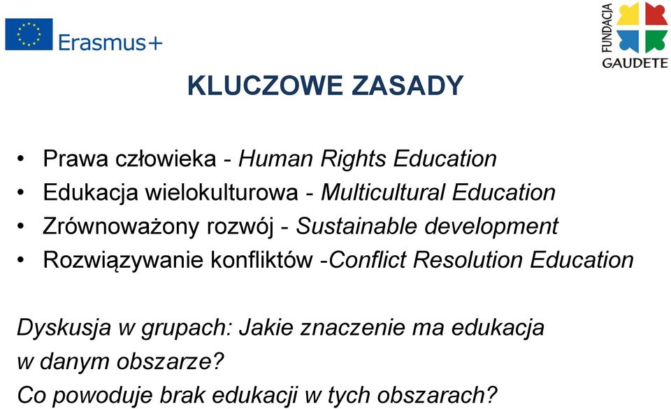 development Rozwiązywanie konfliktów -Conflict Resolution Education Dyskusja w